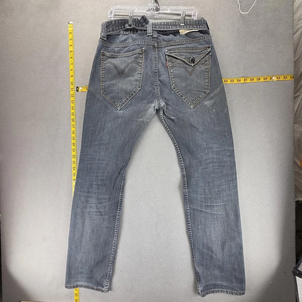 Vintage Levis Engineered Jeans Mens Buckle Back Flap Pocket Zip Fly Fits 32x32